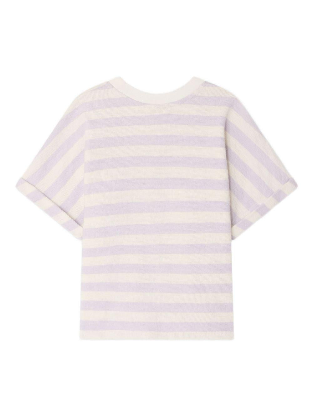 T-shirt Farah per bambina Bonpoint multicolor con design a righe C06GTSK00001 257A BONPOINT