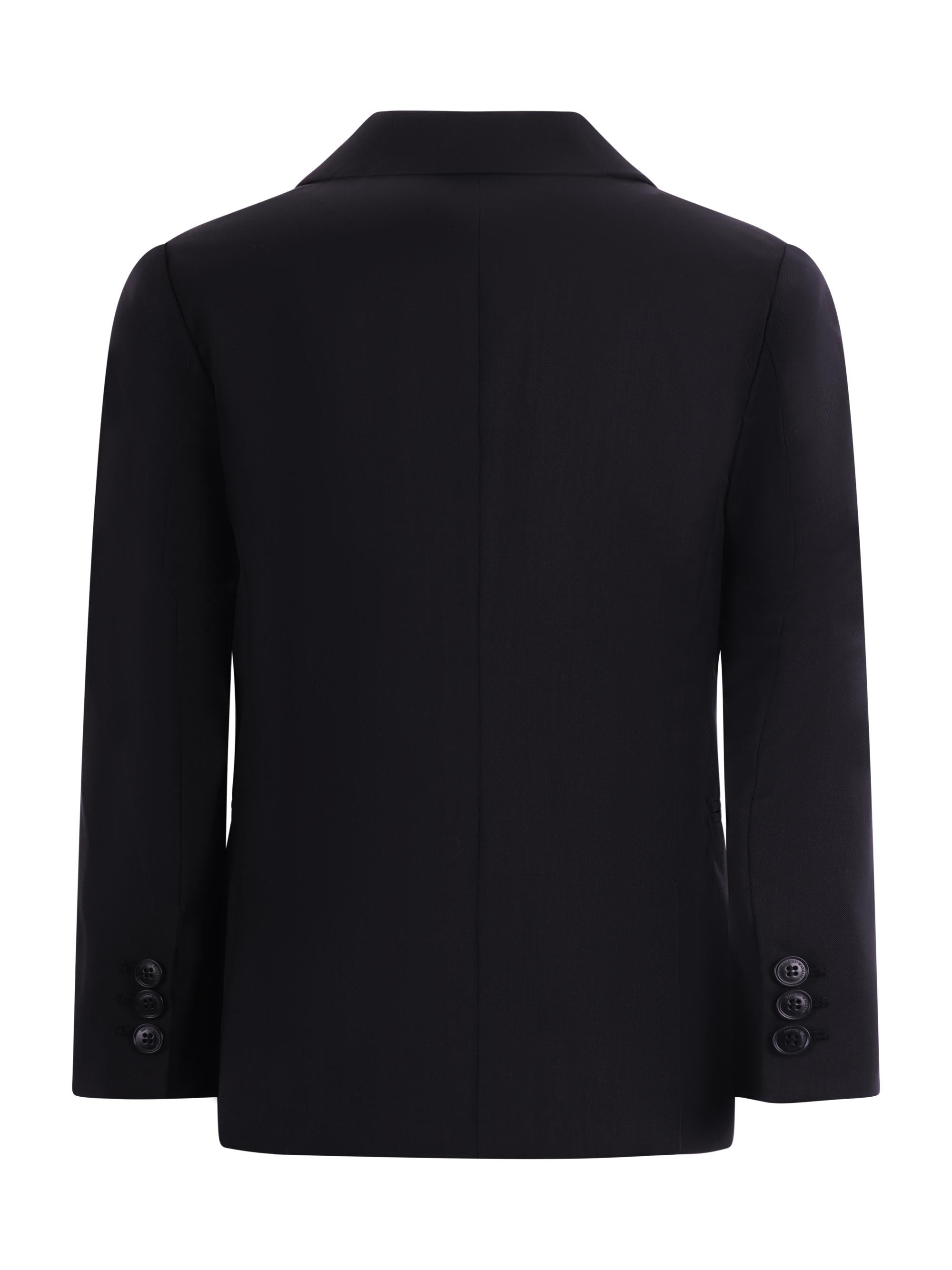 Blazer monopetto Emporio Armani Kids nero con revers classici 8N4G20 4N5IZ 0958 EMPORIO ARMANI KIDS