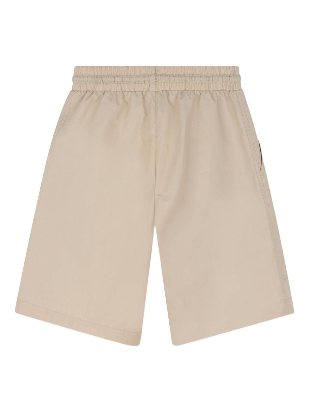 Shorts per bambino The Marc Jacobs Kids beige con logo sul davanti W60803 215 THE MARC JACOBS KIDS