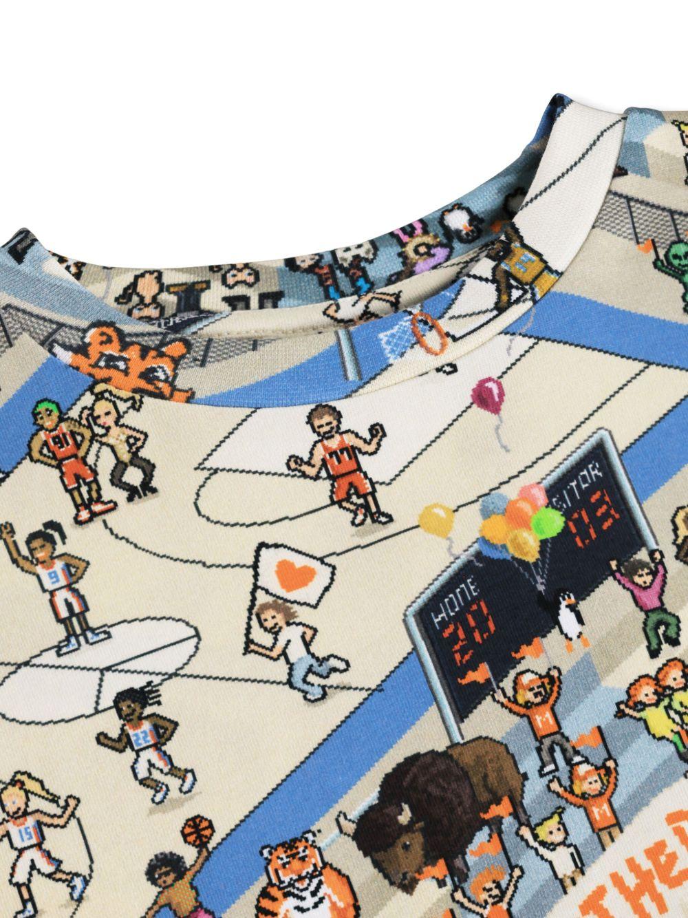 T-shirt Ralphie per bambino Molo multicolore con stampa all-over 1S26A210 9593 MOLO