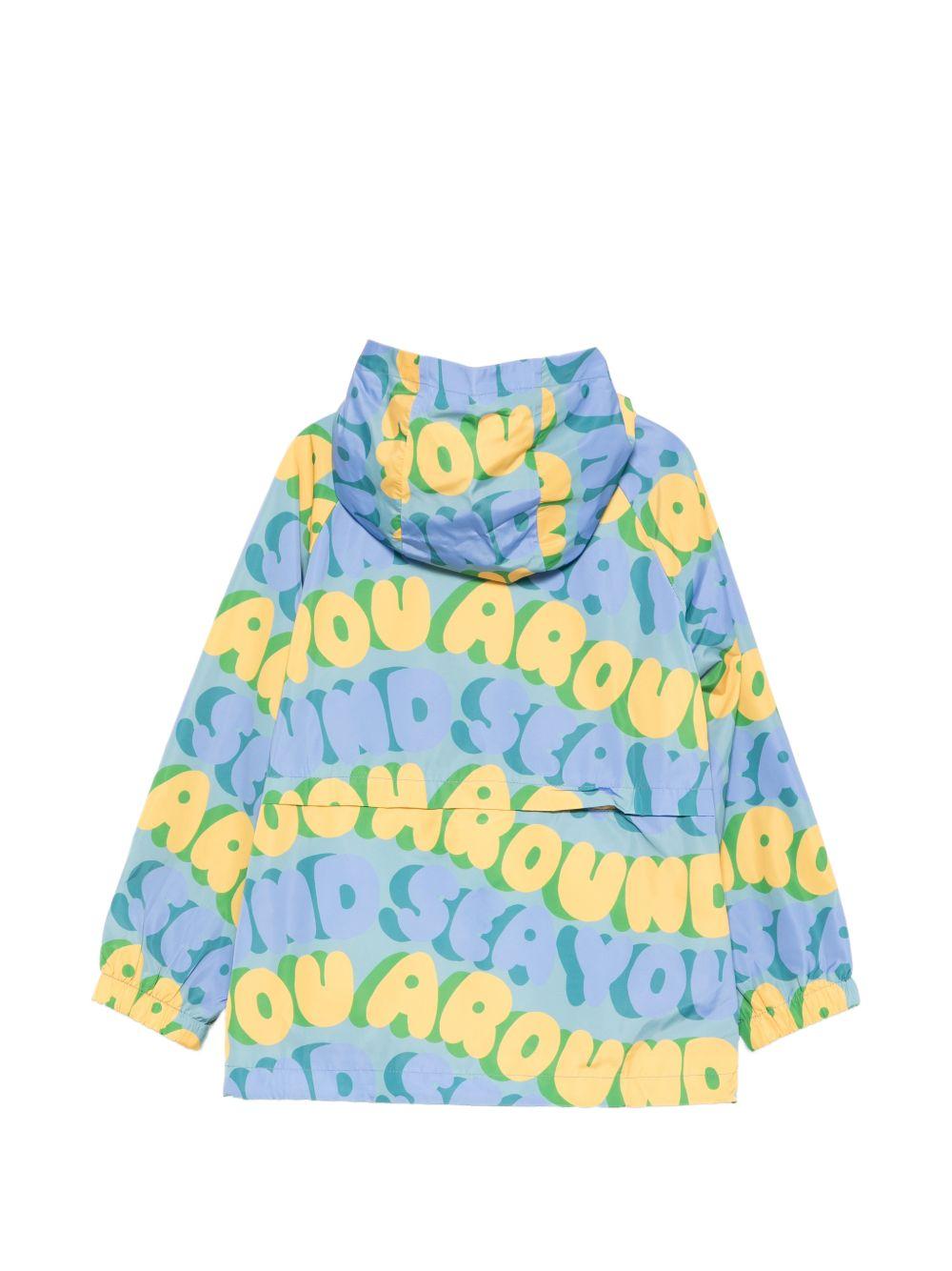 Giubbino per bambino Stella McCartney Kids azzurro con stampa all-over TY2P37 Z3524 642MC STELLA McCARTNEY KIDS