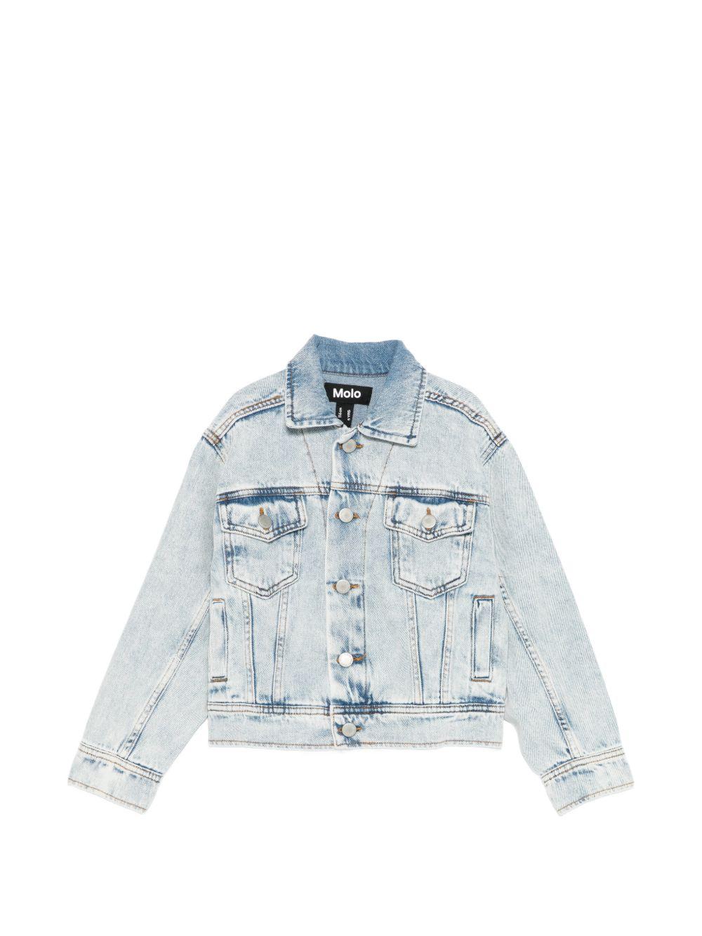 Giacca per bambino Molo Hipolito in denim con bottoni 5S26M301 5457 MOLO