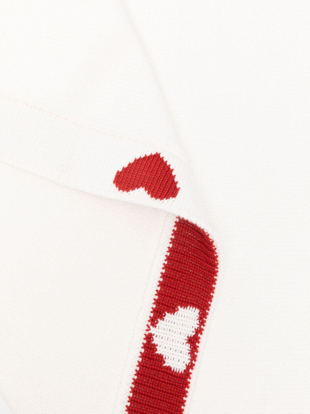 Coperta per neonati Petit Bateau bianca con motivo a cuore A0DRO 01 PETIT BATEAU