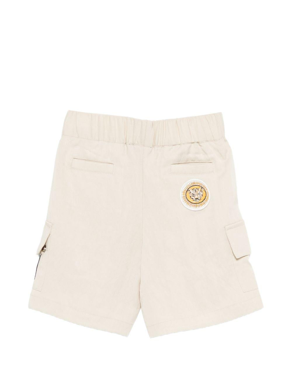 Cargo corti per bambino Just Cavalli Kids beige con cintura JIP26095BE BEIGE D.W. JUST CAVALLI KIDS
