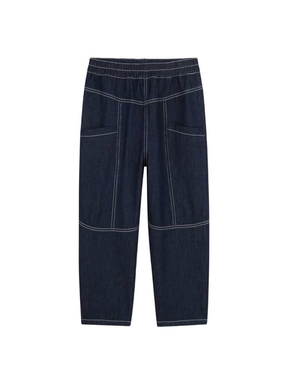 Jeans per bambino Kenzo Kids blu con stampa logo K61731 Z35 KENZO KIDS