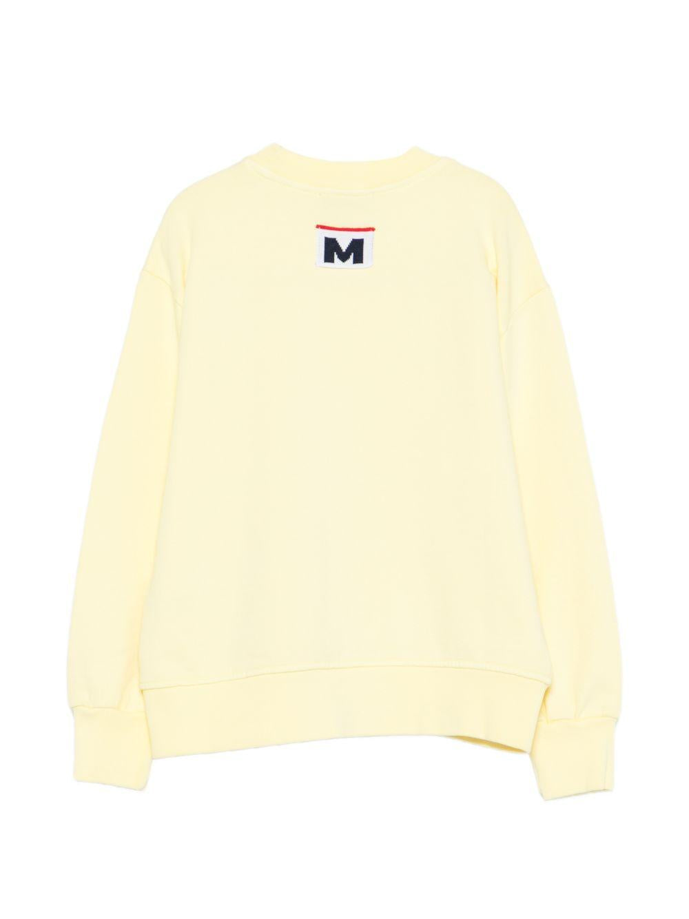 Felpa per bambina MSGM Kids giallo con stampa sul davanti S6MSJUSW053 MS075 MSGM KIDS