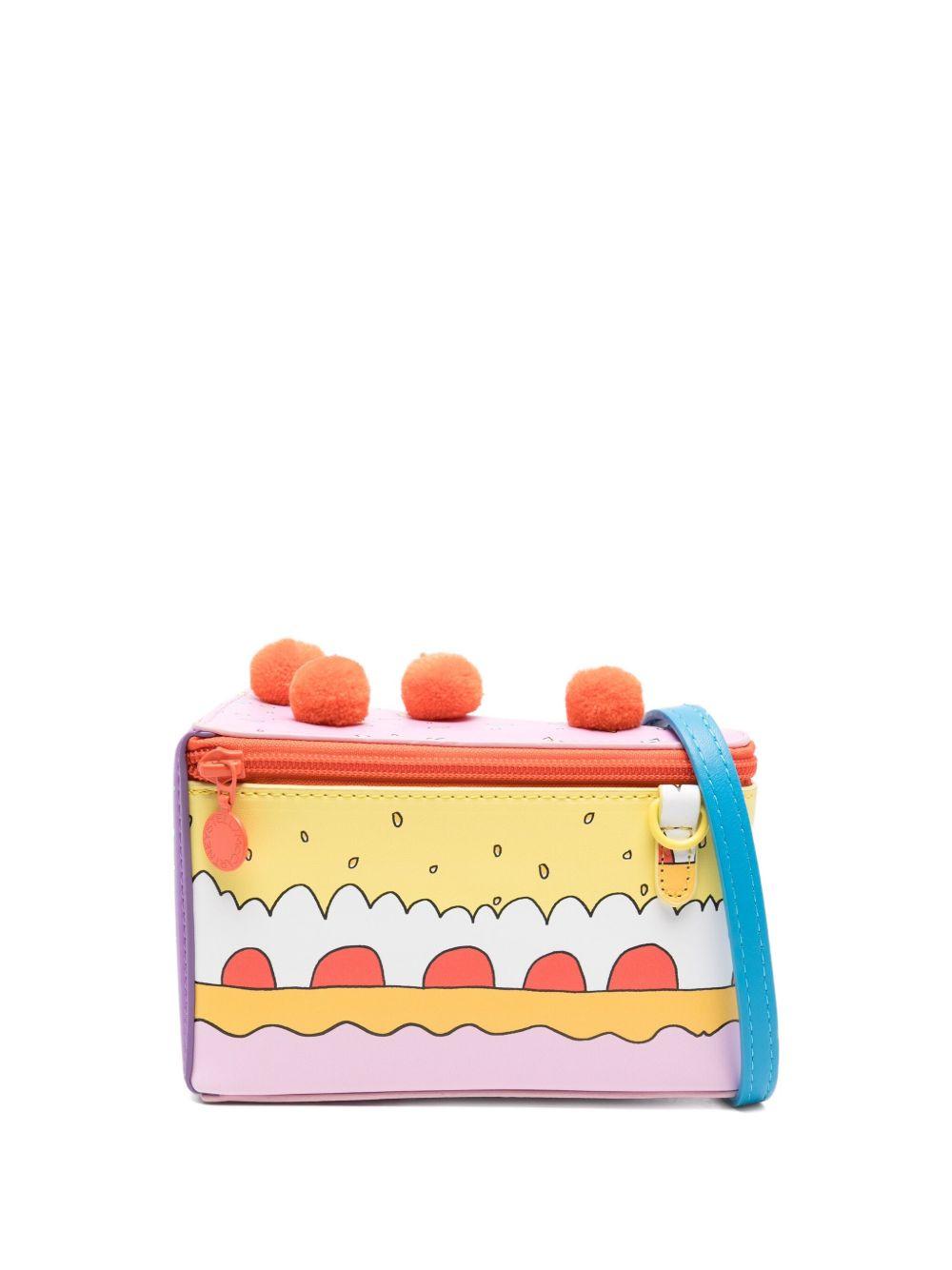 Borsa per bambina Stella McCartney Kids multicolore con stampa di torta TX0C78 Z3246 999 STELLA McCARTNEY KIDS