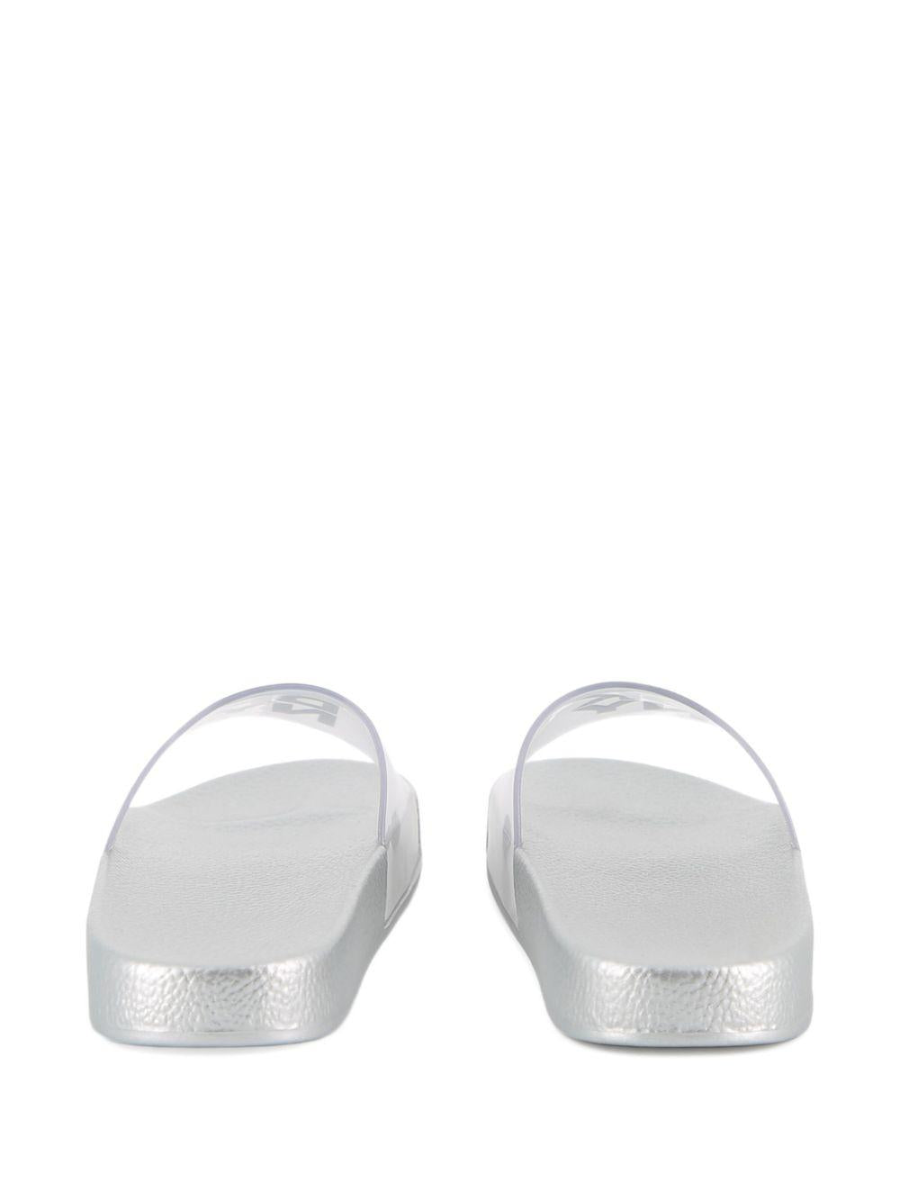 Sandali per bambina DKNY Kids argentate con punta aperta D62634 016 DKNY