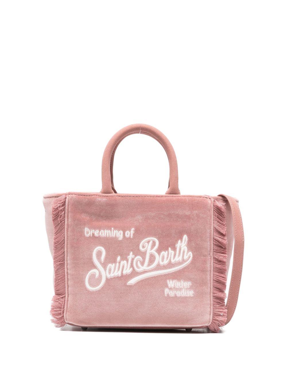 Borsa Vanity Mini per bambina MC2 Saint Barth Kids rosa con logo a contrasto sul davanti VAMI027 00242I MC2 ST. BARTH KIDS