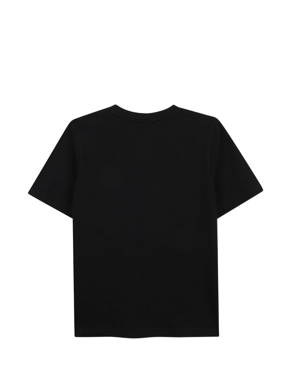 T-shirt per bambino Boss Kids nero con stampa grafica J52978 09B BOSS KIDS