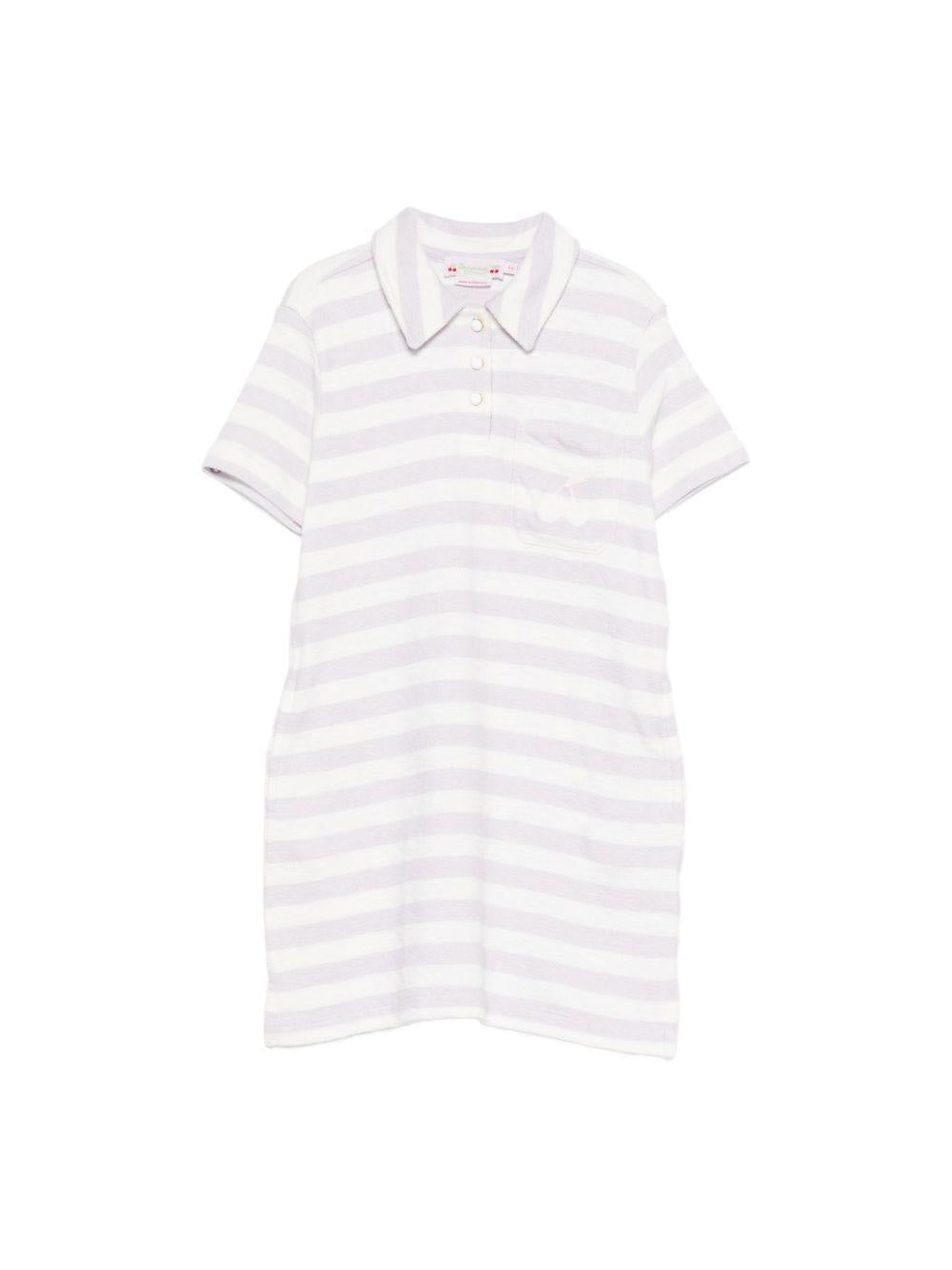 Abito per bambina Bonpoint bianco con tasca sul petto C06GDRK00001 257A BONPOINT