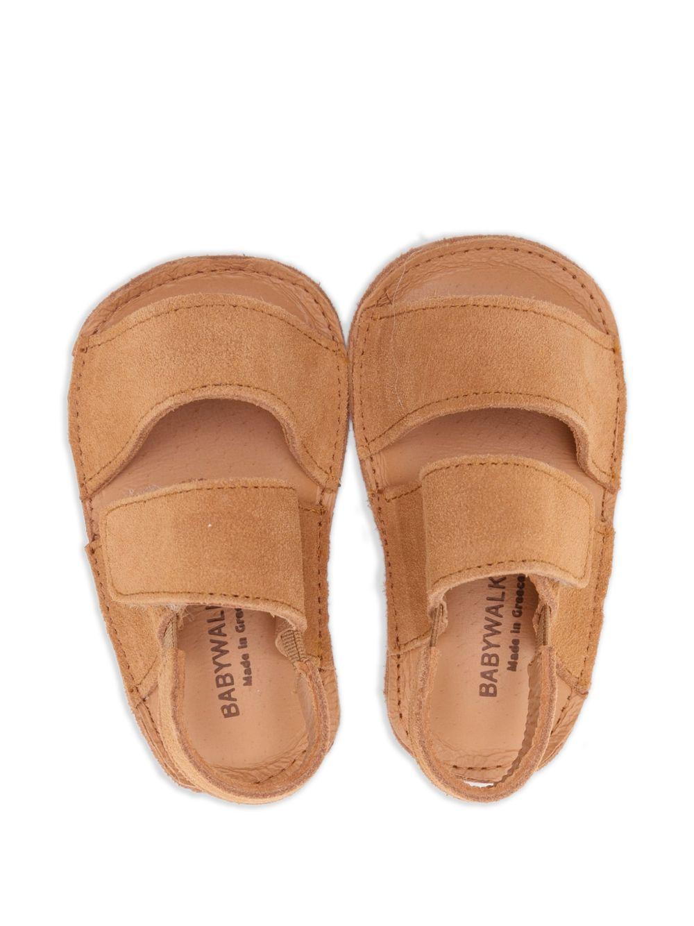 Sandali per neonato BabyWalker color cammello a punta aperta PB1133 CAMEL BABYWALKER