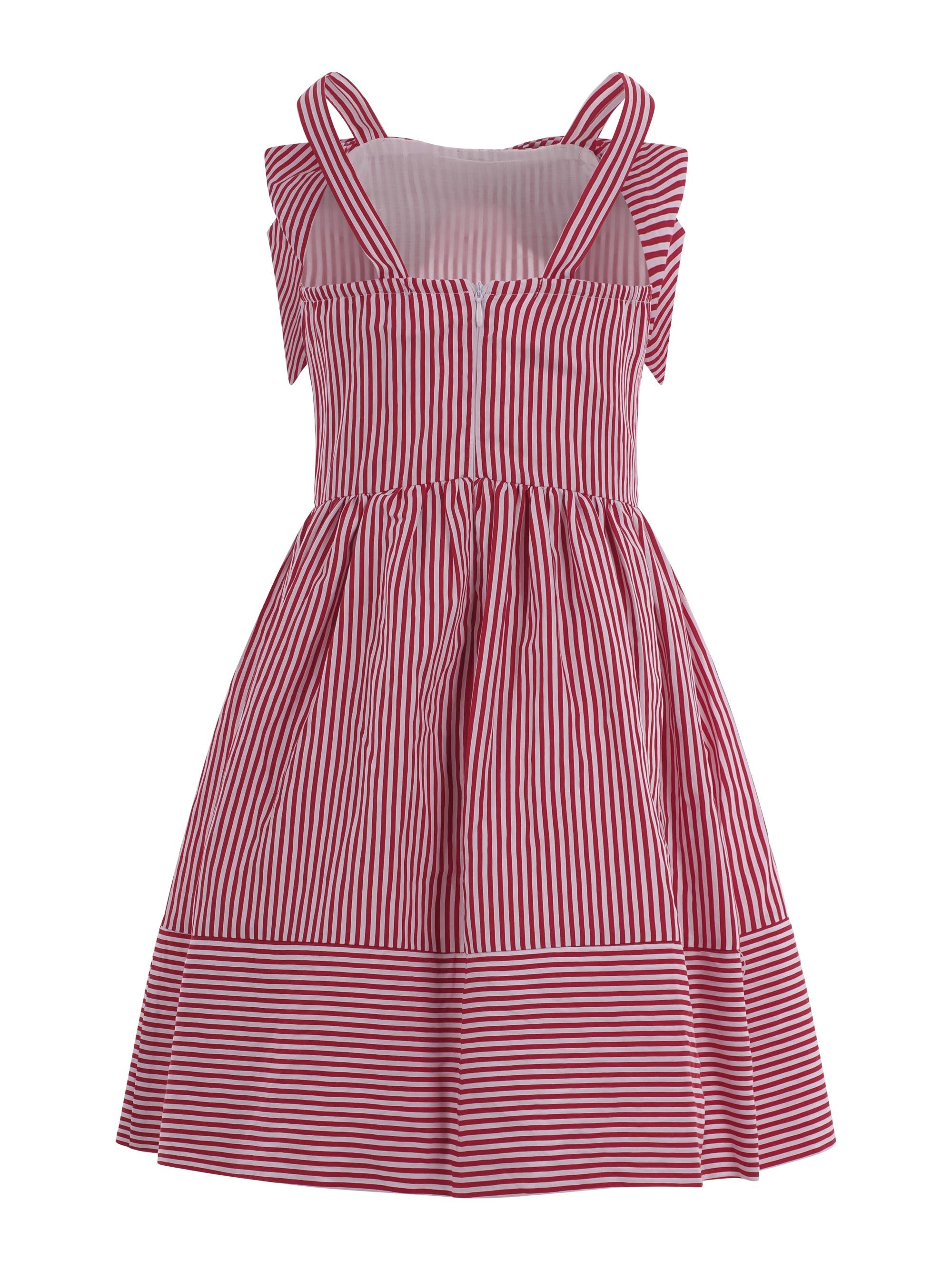 Abito per bambina Monnalisa rosso con fiocco 11G914 7315 9944 MONNALISA