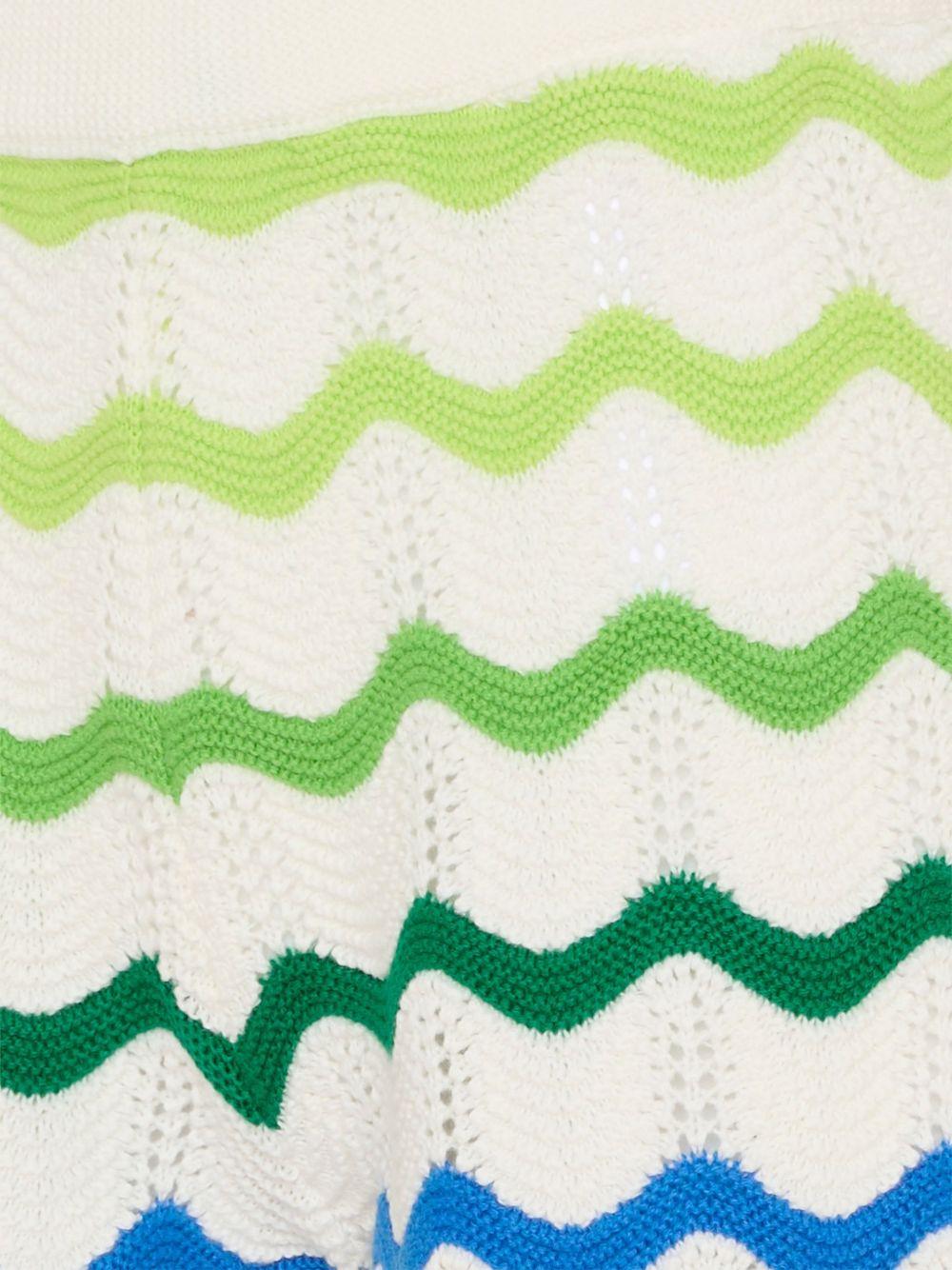 Shorts da bambino Casablanca Kids avorio con motivo a onde KSP26KW97002 GRADIENT WAVE CASABLANCA KIDS