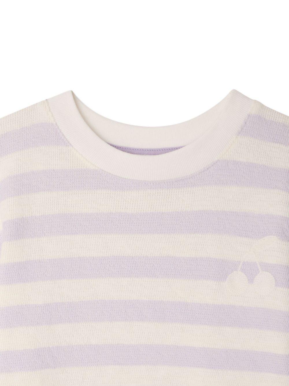 T-shirt Farah per bambina Bonpoint multicolor con design a righe C06GTSK00001 257A BONPOINT