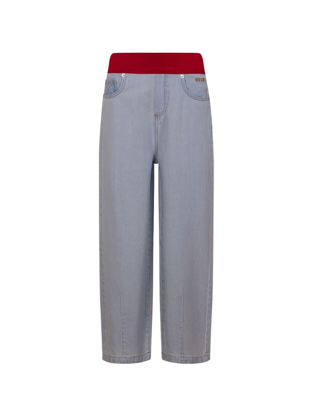 Jeans per bambina MSGM Kids denim con elastico in vita S6MSJGDP040 126 MSGM KIDS