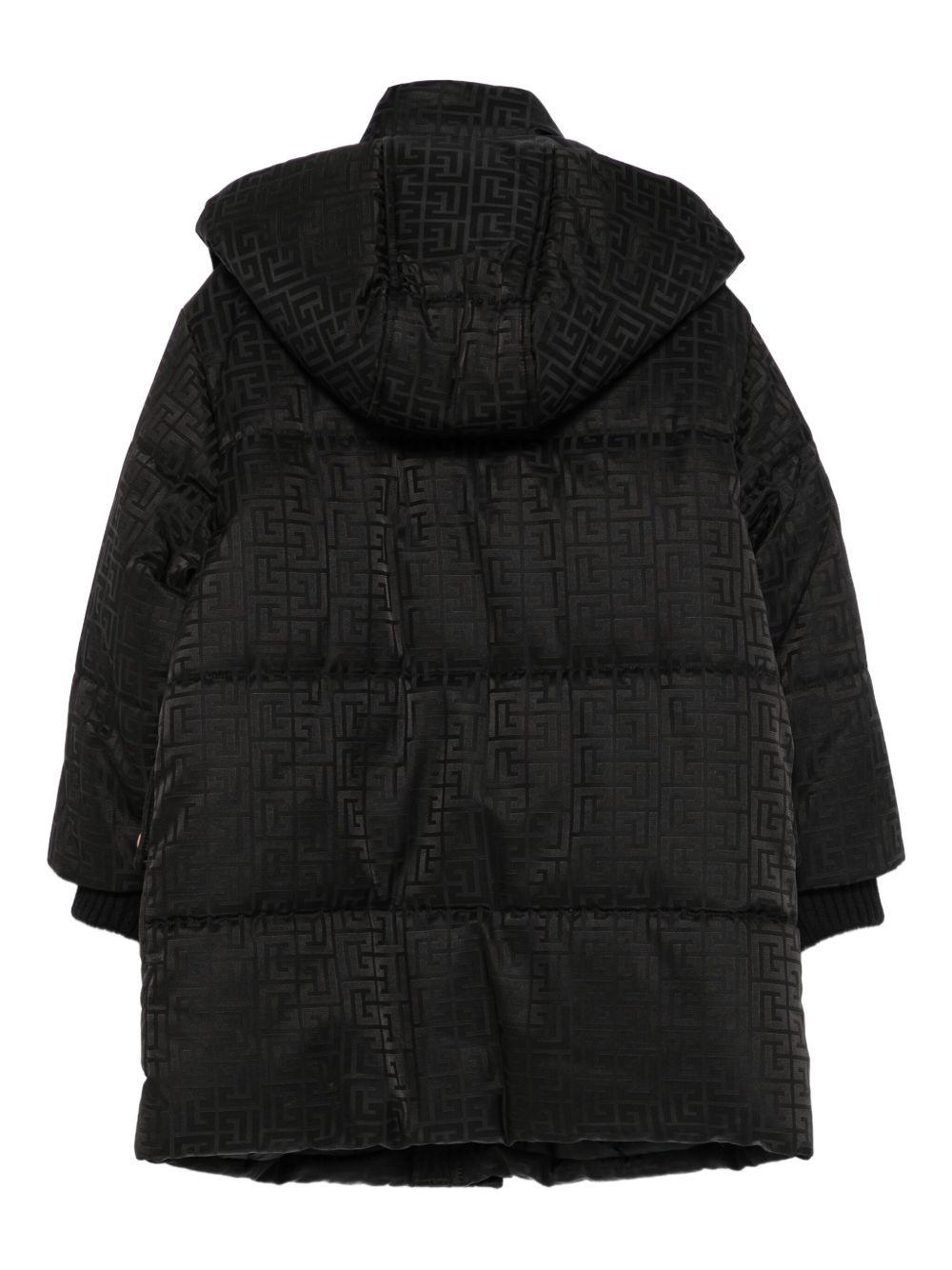 Giubbino per bambino Balmain Kids nero con design trapuntato BX2P50 B0092 930 BALMAIN KIDS