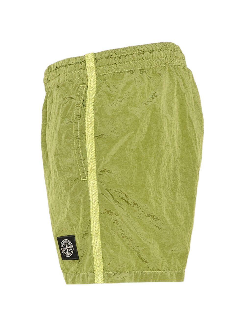 Costume da bagno per bambino Stone Island Junior verde con logo L1S16B100002S0043 V005F STONE ISLAND JUNIOR
