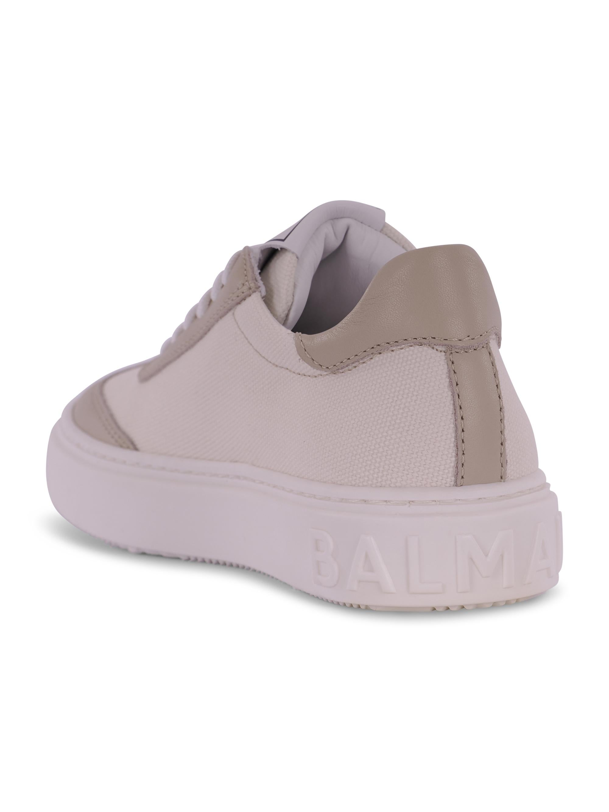 Sneakers per bambino Balmain Kids beige con linguetta con logo BY0Q16 Z3746 102BG BALMAIN KIDS