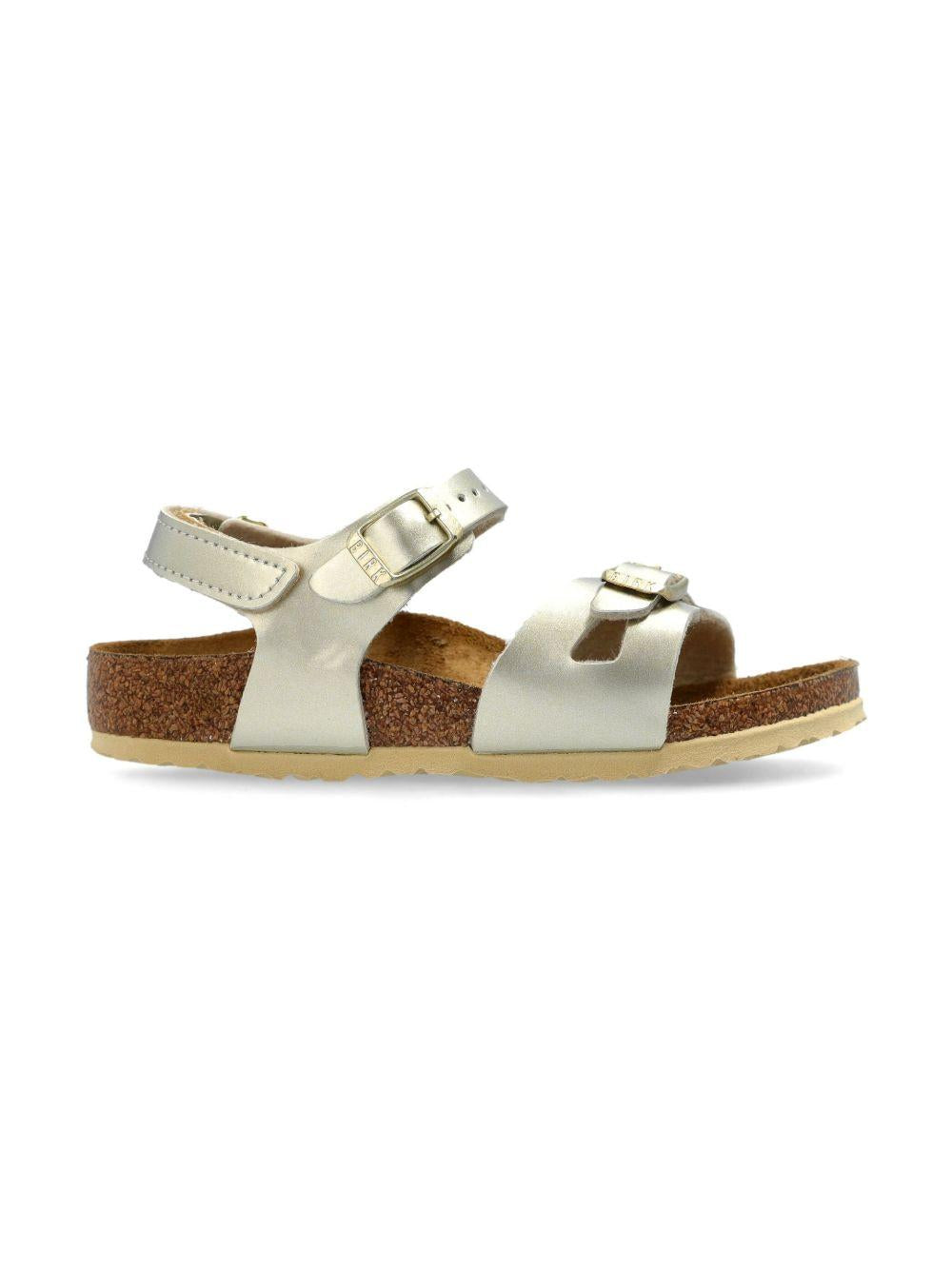 Sandali Rio per bambina Birkenstock Kids color oro con cinturino alla caviglia 1029540 GOLD BIRKENSTOCK