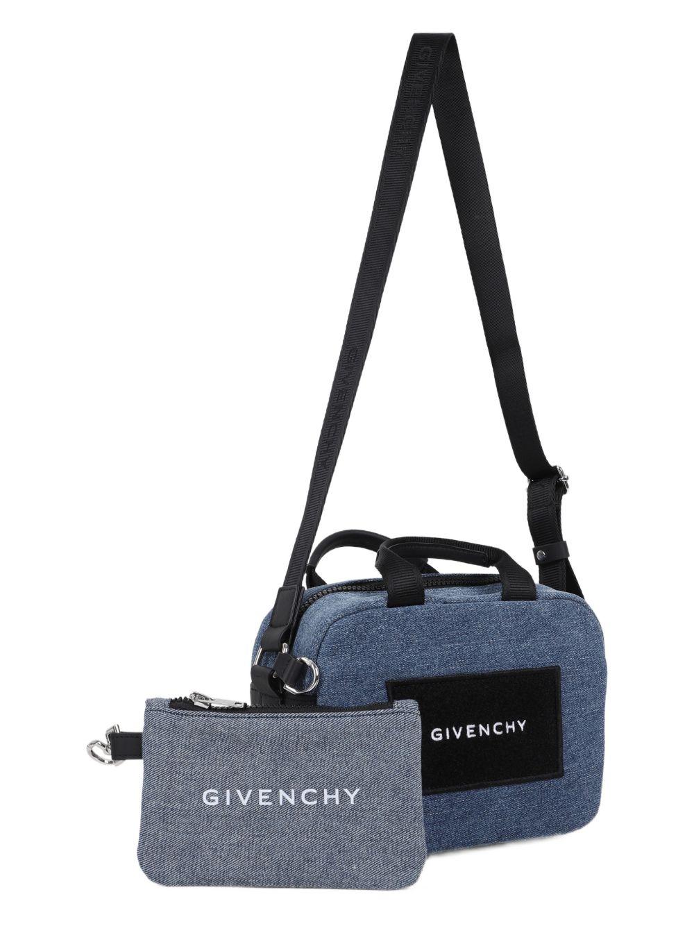 Borsa per bambina Givenchy Kids denim con logo sul davanti H31073 Z25 GIVENCHY KIDS