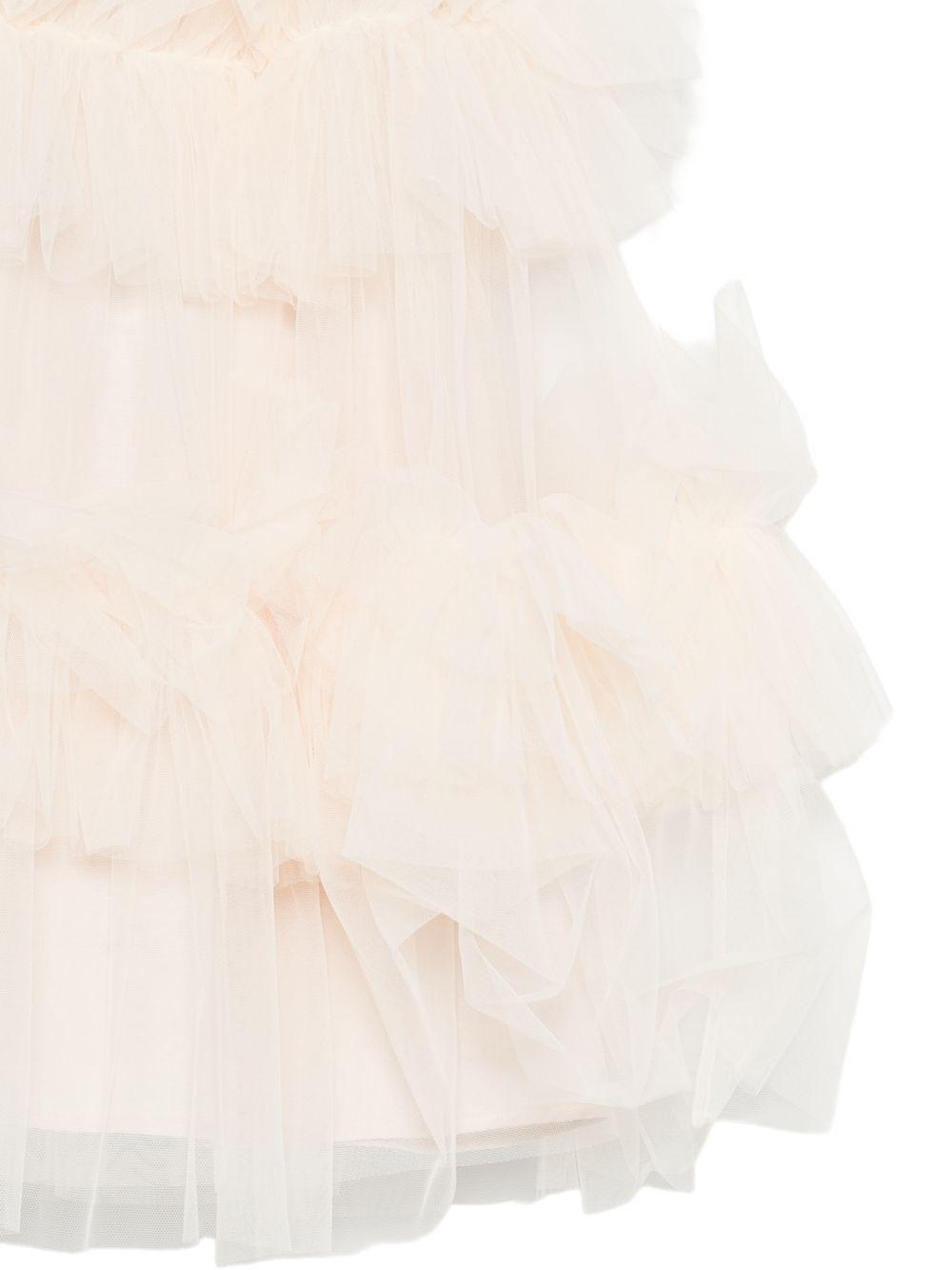 Abito per bambina Fendi Kids rosa con ruches JFB840 AEXX F0MXV FENDI KIDS