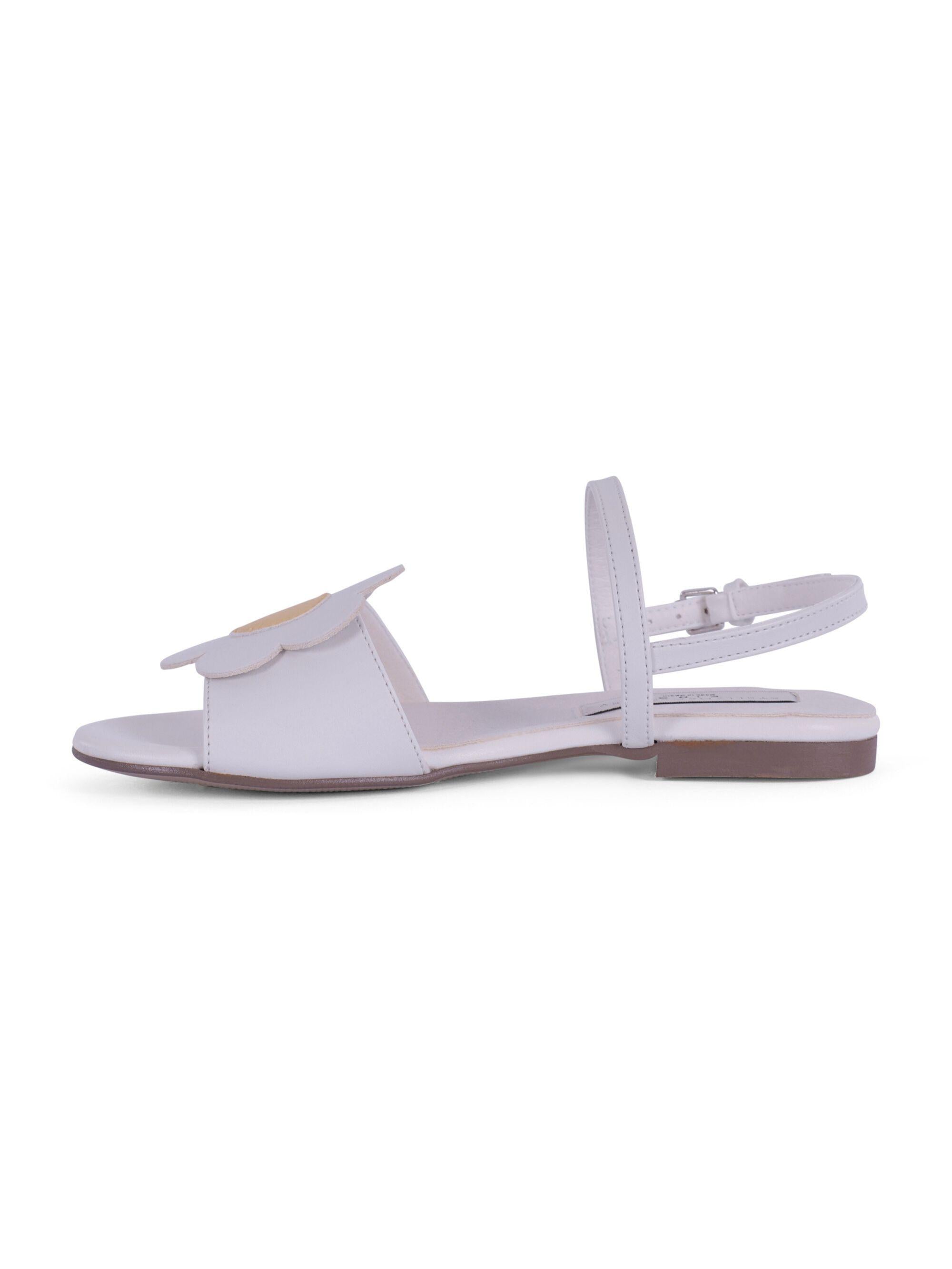 Sandali per bambina Stella McCartney Kids bianchi con applicazione fiore TY0D06 Z2118 101 STELLA McCARTNEY KIDS