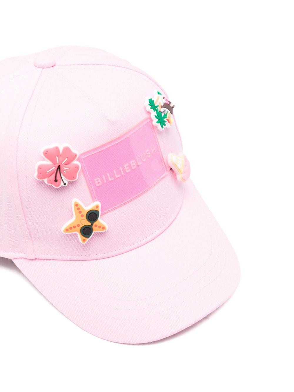 Cappello da baseball per bambina Billieblush rosa con decorazioni applicate U22010 46N BILLIEBLUSH