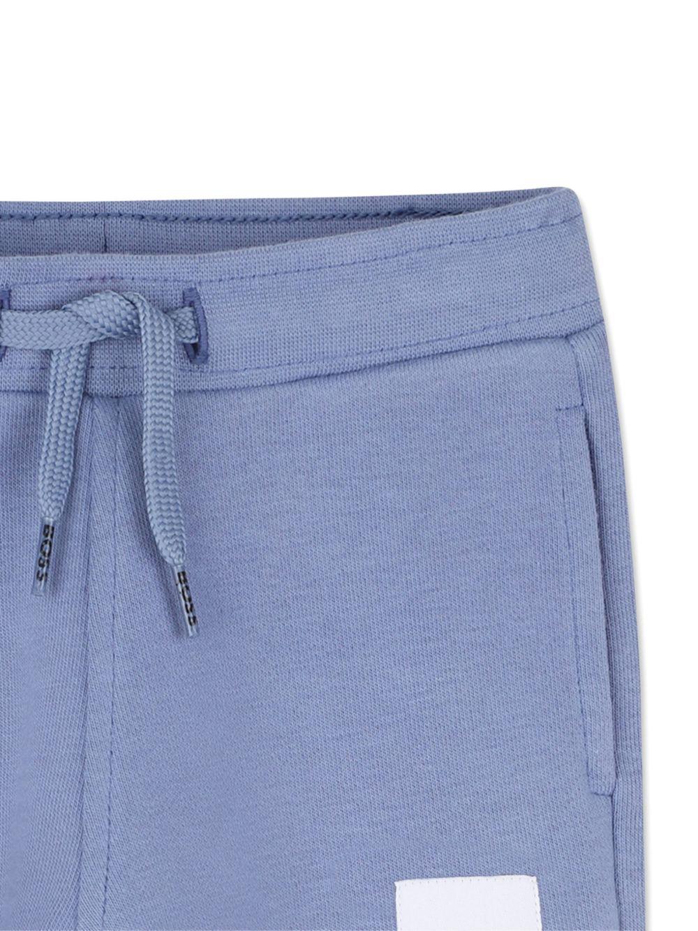 Pantaloni per neonato Boss Kids blu con couilisse e logo J52853 881 BOSS KIDS