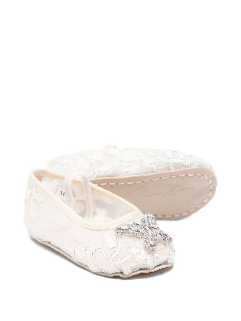 Ballerine per neonata Aruna Seth bianche con decorazione farfalla SON01 IVORY ARUNA SETH
