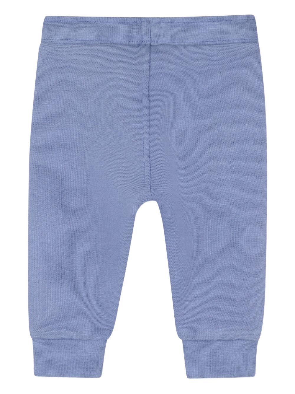 Pantaloni per neonato Boss Kids blu con couilisse e logo J52853 881 BOSS KIDS