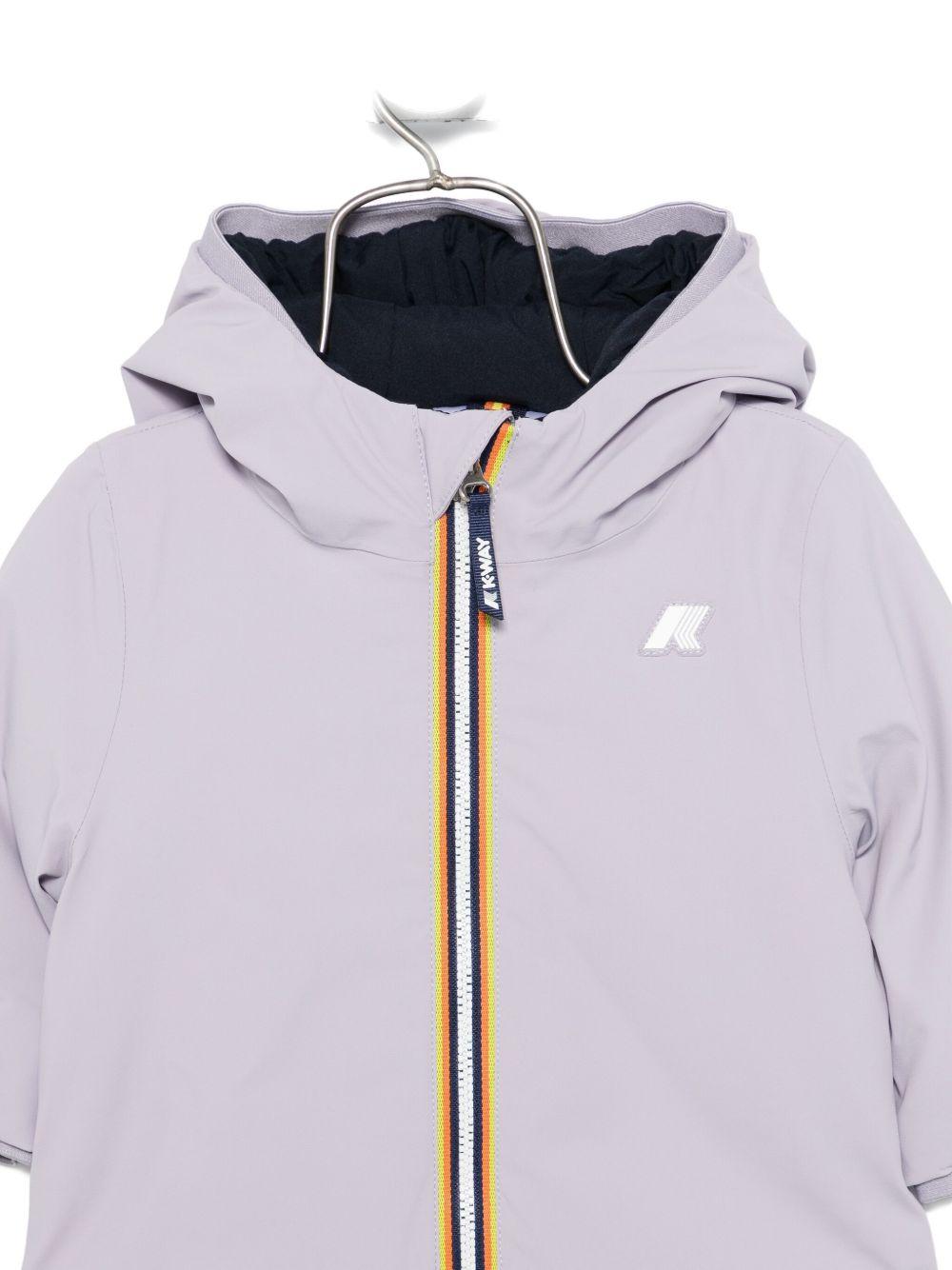 Giubbino Jacques per neonata K-Way Kids viola con design imbottito K71338W BBG K-WAY KIDS