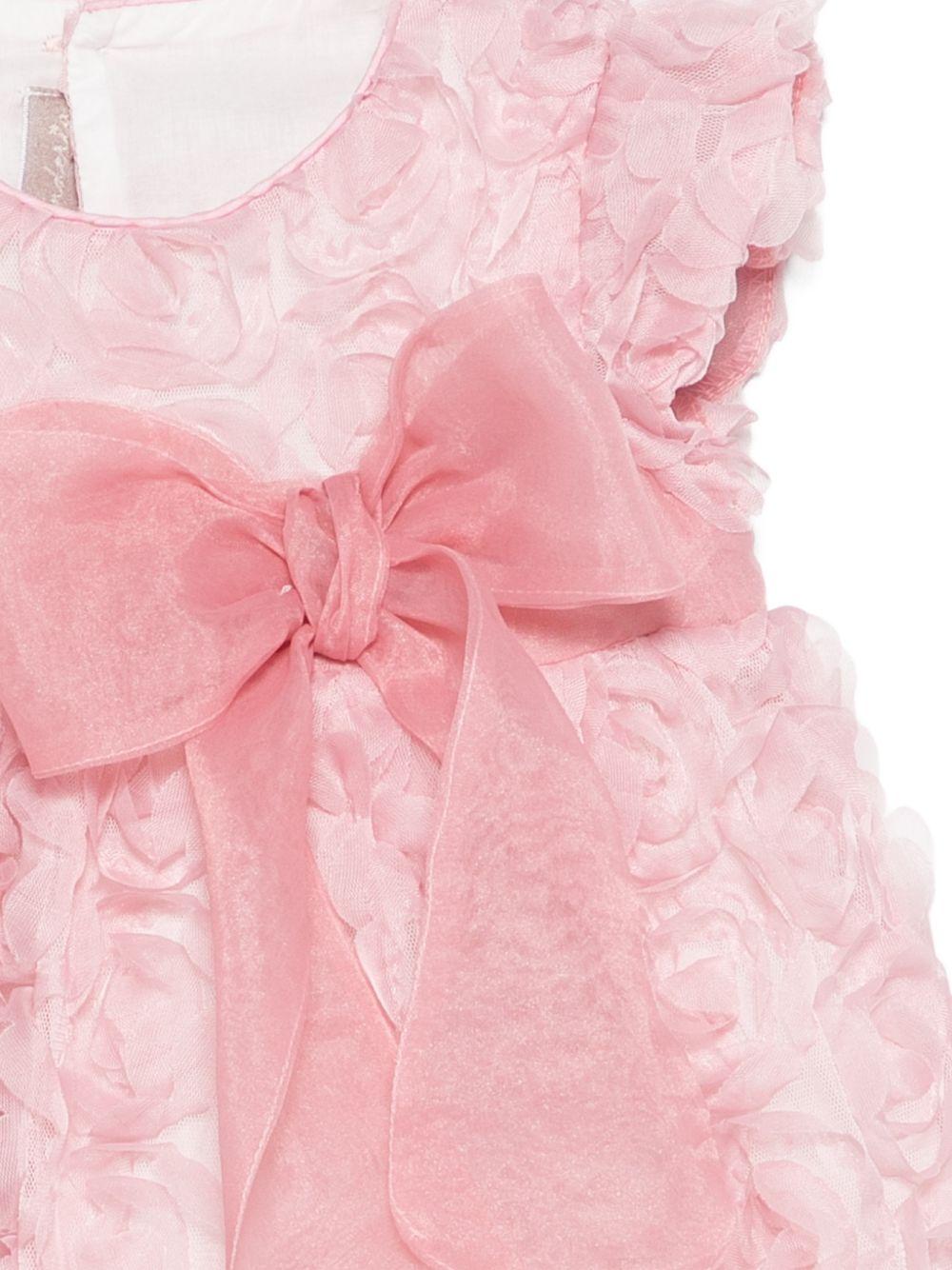 Abito per neonata La Stupenderia rosa con dettaglio fiocco 2CCAB66 X05 LA STUPENDERIA