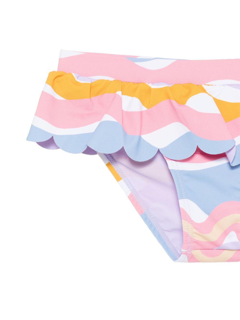 Bikini per bambina Stella McCartney Kids multicolore con ruches TYCA85 Z3517 999MC STELLA McCARTNEY KIDS