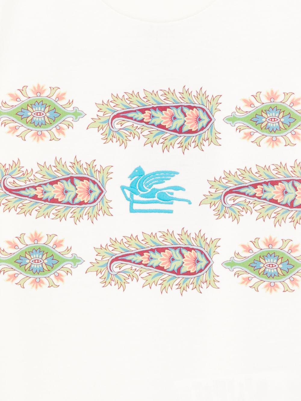 T-shirt per bambino ETRO KIDS bianca con stampa grafica GY8Q21 Z3672 102 ETRO KIDS