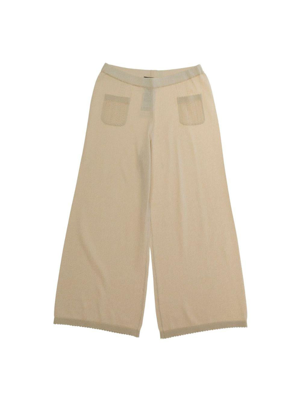 Pantaloni per bambina Emporio Armani Kids beige con due tasche posteriori EG000781 AF22791 U0007 EMPORIO ARMANI KIDS