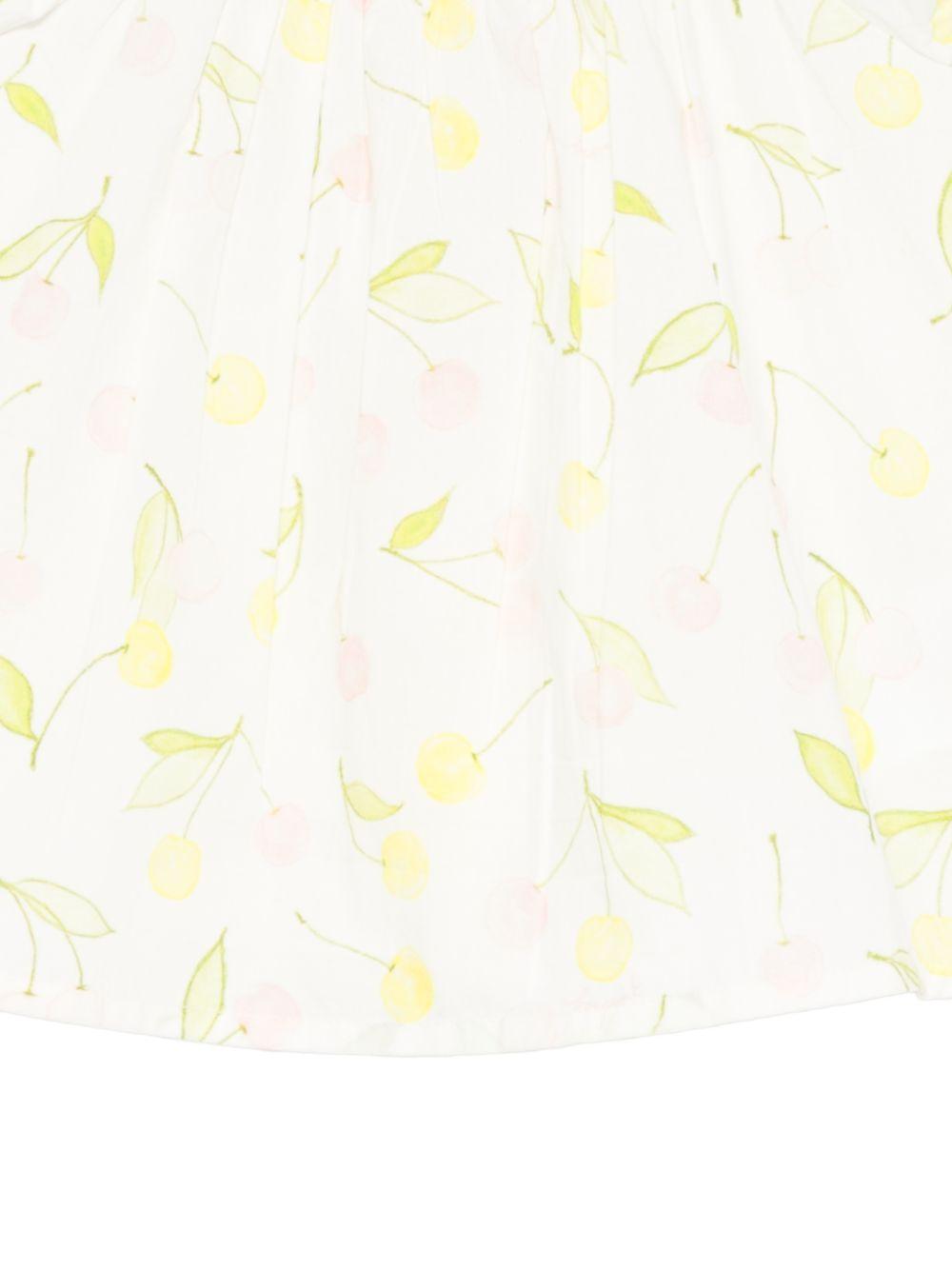 Camicia per neonata Bonpoint bianco con maniche arricciate S06XBLW00001 625 BONPOINT