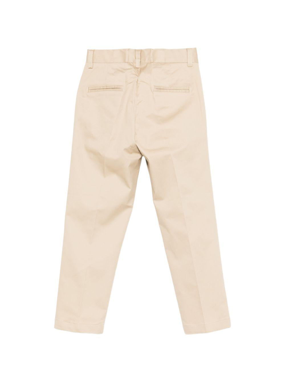 Pantaloni per bambino Paolo Pecora Kids beige con pieghe PP4247 BEIGS PAOLO PECORA KIDS