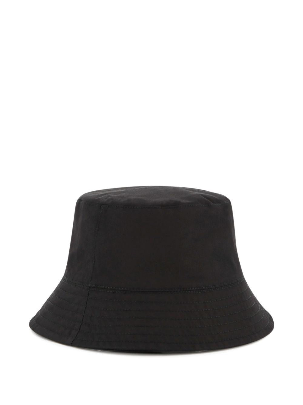 Cappello bucket per bambino BOSS Kids nero con stampa J53113 09B BOSS KIDS