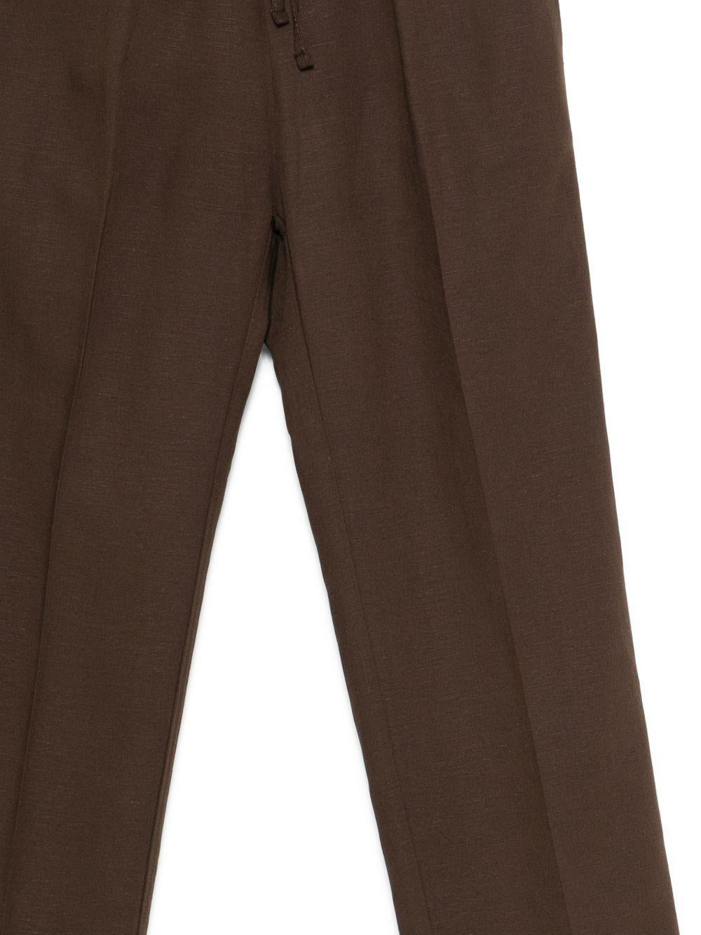 Pantaloni per bambino Paolo Pecora Kids marrone con coulisse PP4238 EBANO PAOLO PECORA KIDS