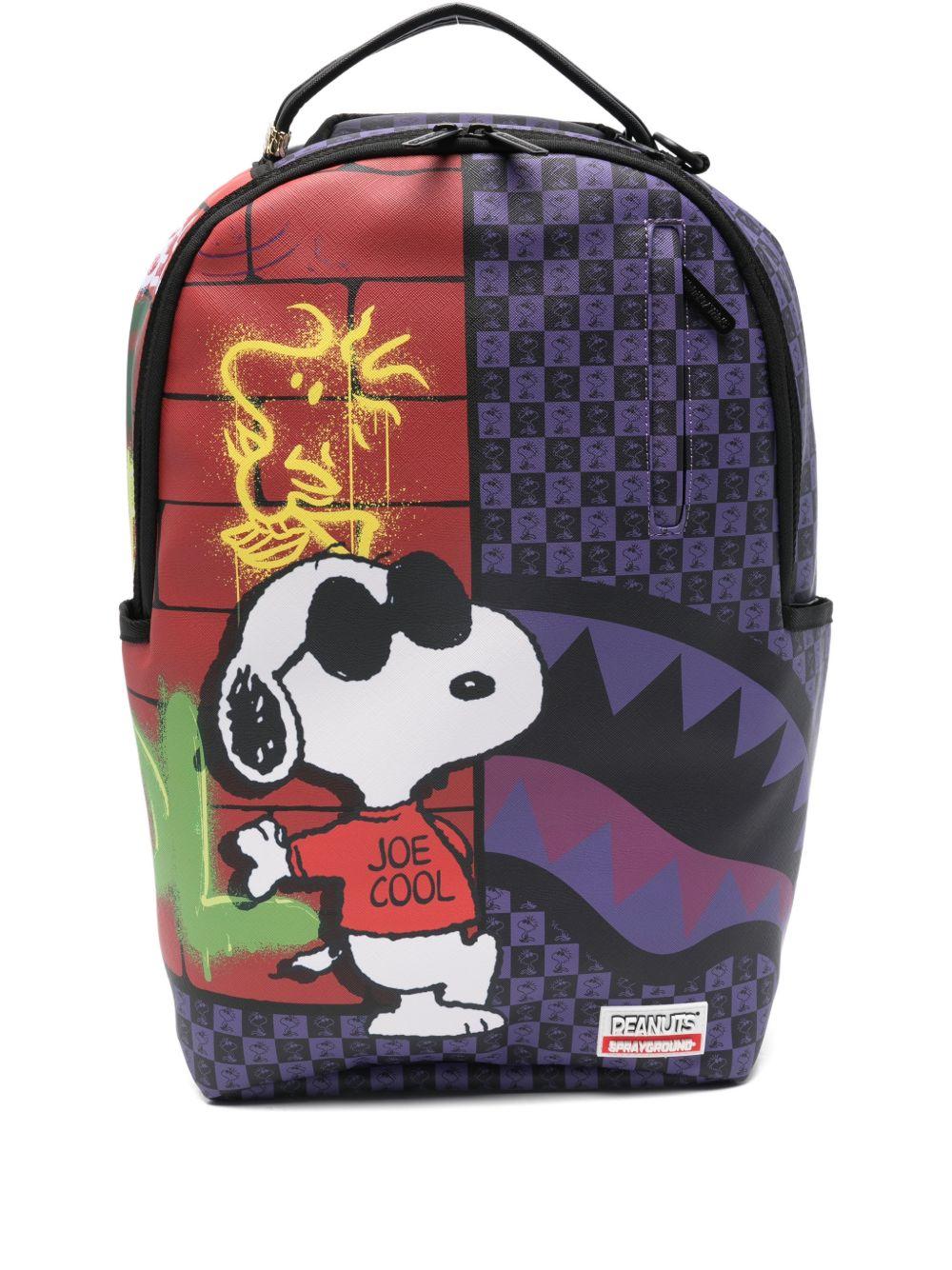Zaino per bambino Sprayground kid x Peanuts a quadri 910B7159 NSZ SPRAYGROUND