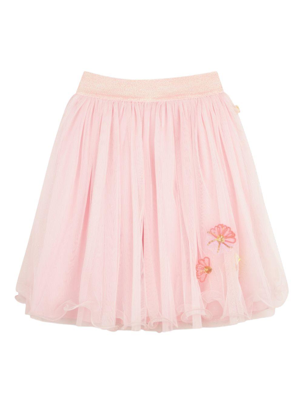 Gonna per bambina Billieblush rosa in tulle U21872 44L BILLIEBLUSH