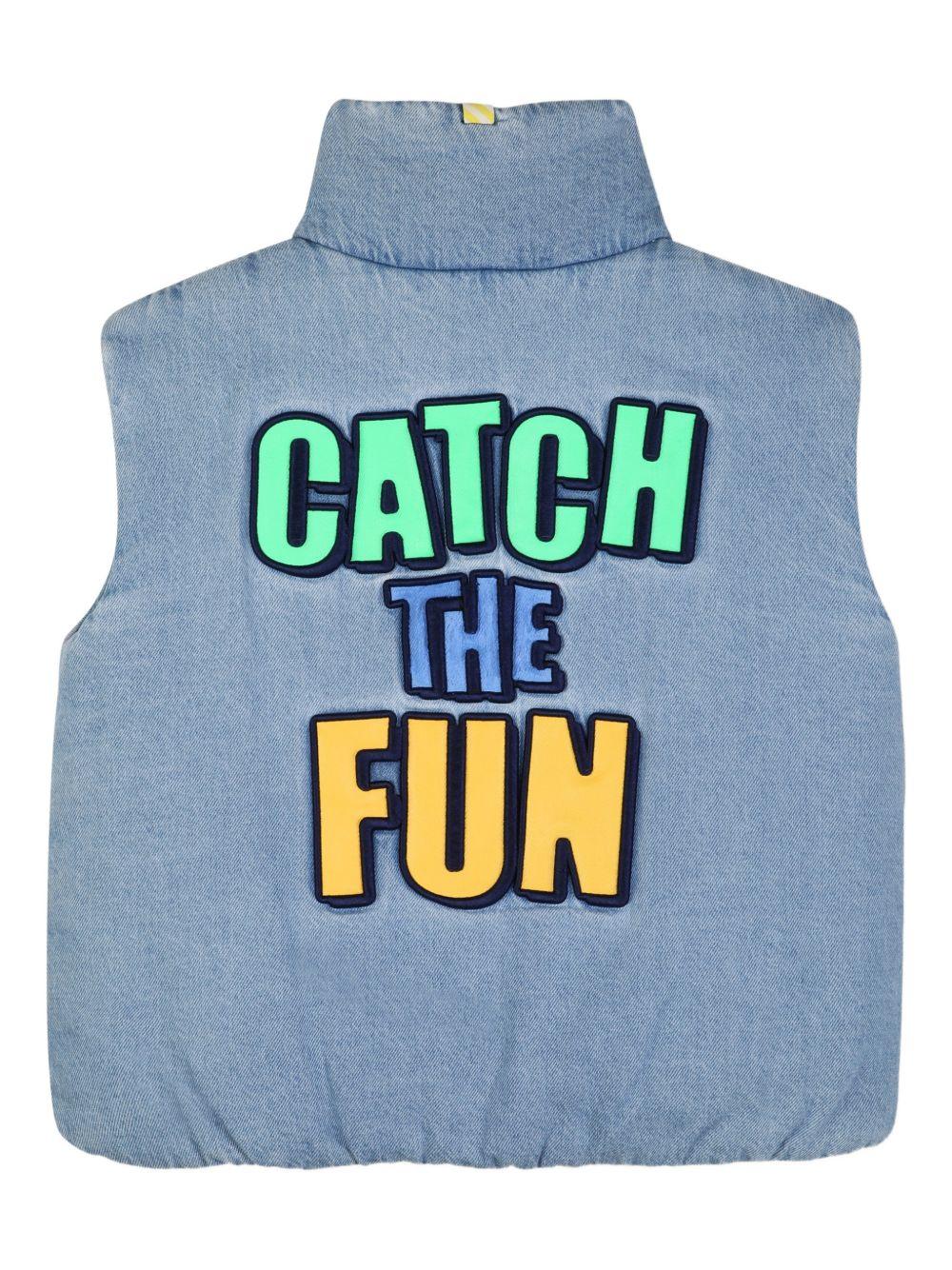 Gilet imbottito per bambino Billieblush blu con zip U21710 Z18 BILLIEBLUSH