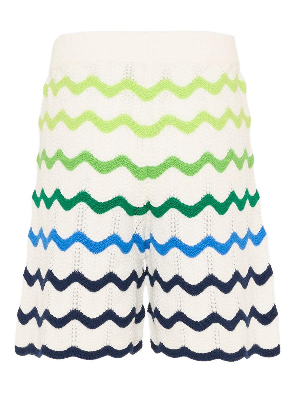 Shorts da bambino Casablanca Kids avorio con motivo a onde KSP26KW97002 GRADIENT WAVE CASABLANCA KIDS