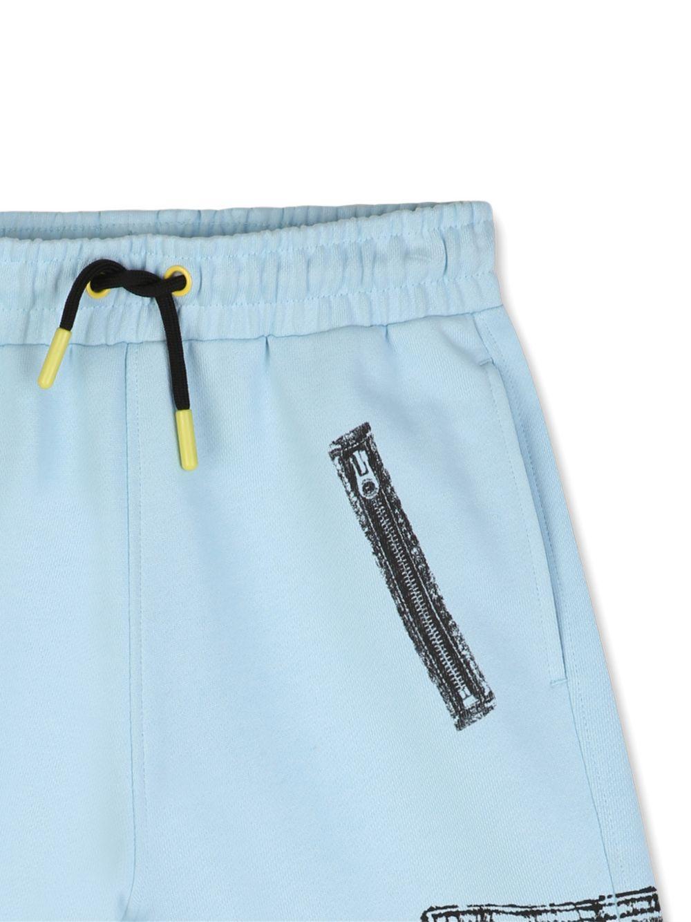 Shorts per bambino The Marc Jacobs azzurro con stampa grafica W60828 80B THE MARC JACOBS KIDS