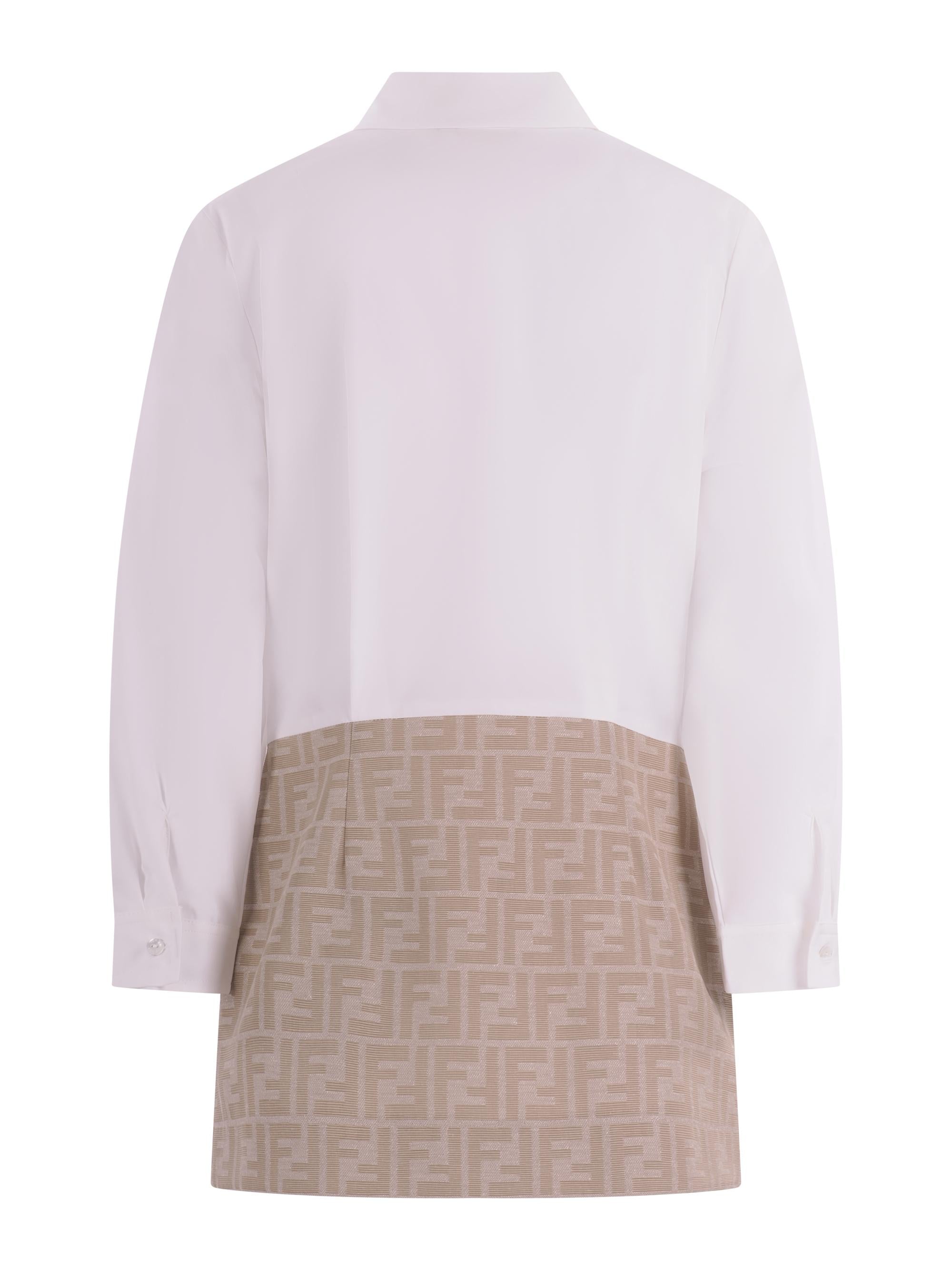 Abito per bambina Fendi Kids multicolore con gonna in tessuto jacquard JFB829 AQTK F1P2N FENDI KIDS