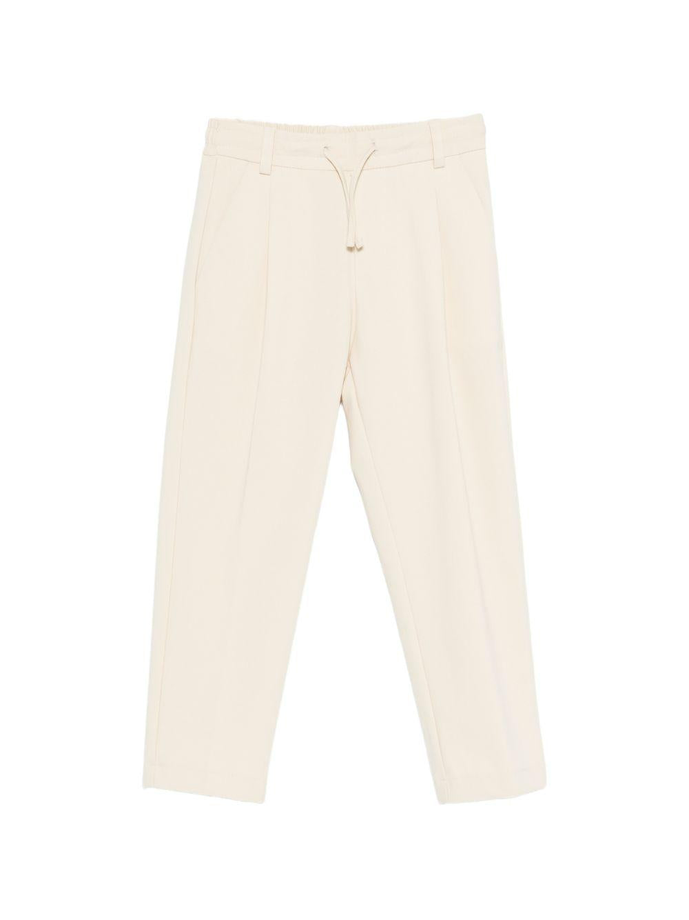 Pantaloni per bambino Paolo Pecora Kids beige con coulisse PP4244 SABBIA PAOLO PECORA KIDS