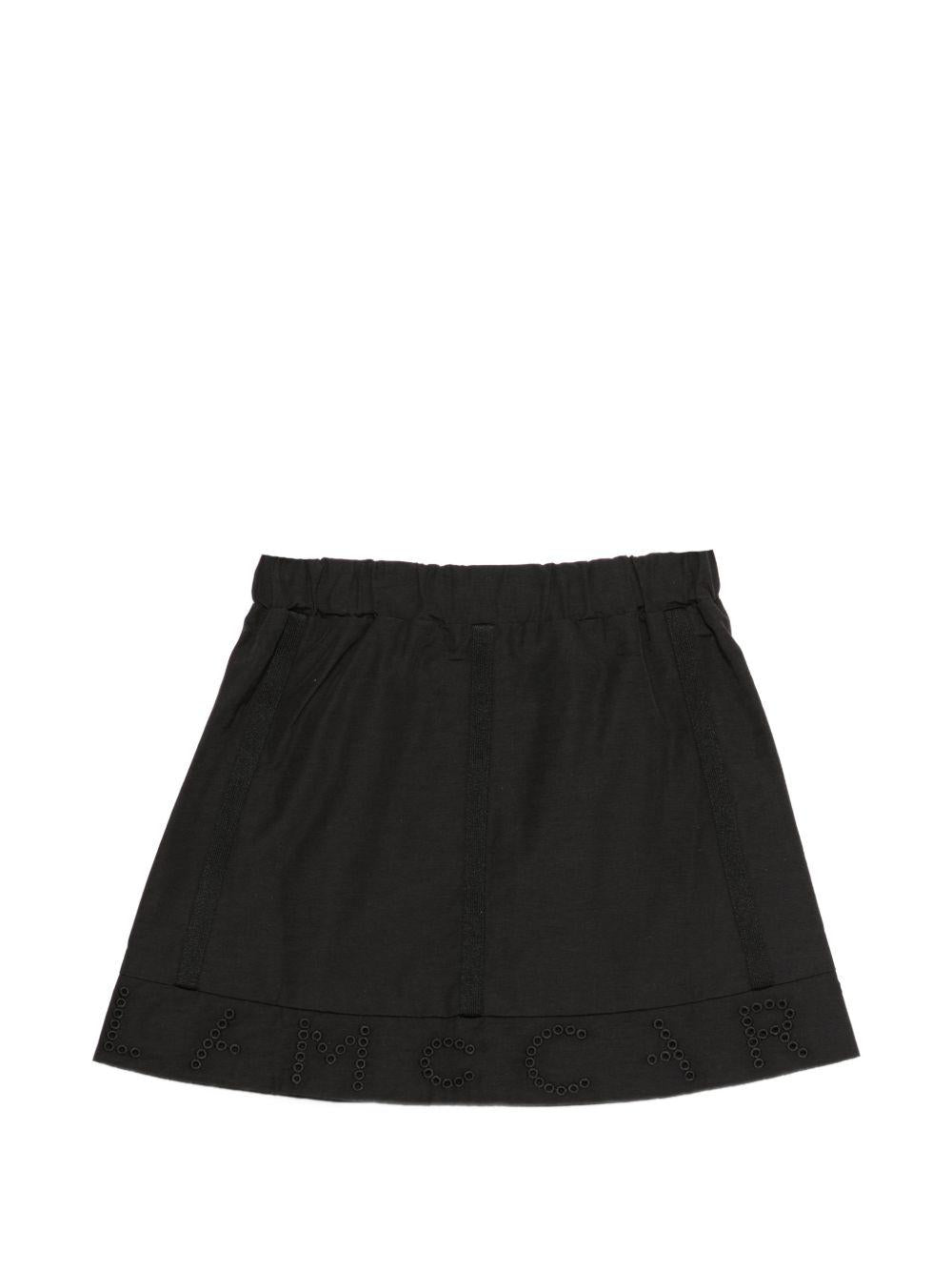 Gonna per bambina Stella McCartney Kids nera con dettaglio zip TY7A61 Z3484 930 STELLA McCARTNEY KIDS