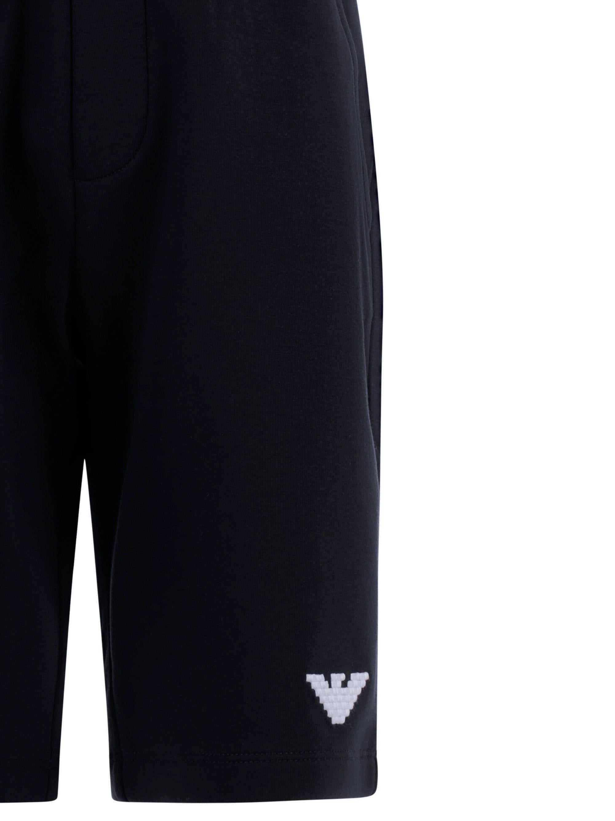 Shorts per bambino Emporio Armani Kids blu con caratteristico logo a forma di aquila EB000909 AF10126 UB118 EMPORIO ARMANI KIDS