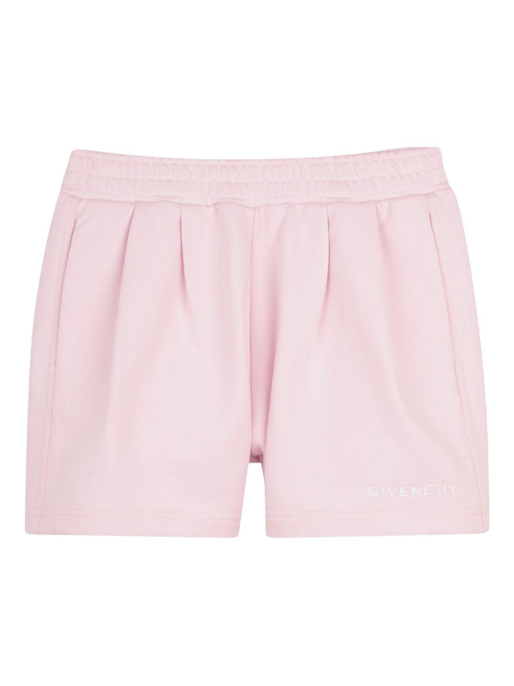 Shorts per bambina Givenchy Kids rosa con vita elasticizzata H31233 44Z GIVENCHY KIDS